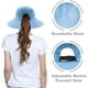 thumbnail image 4 of Sombreros Plegables Con Protección Uv Para Mujer, De Malla Y Ala Ancha, Para Pescar En La Playa, Con Agujero Para La Coleta, 4 of 6