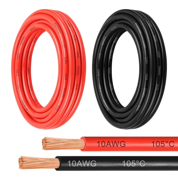 Cable de cobre puro Kimbluth 10 AWG de 3 m para panel solar, bote y auto
