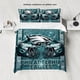 thumbnail image 2 of 3pcs baseball and rugby printed bedding set, 1 duvet cover 2 pillowcases, unfilled, skin friendly, breathable, anti pilling, 2 of 5