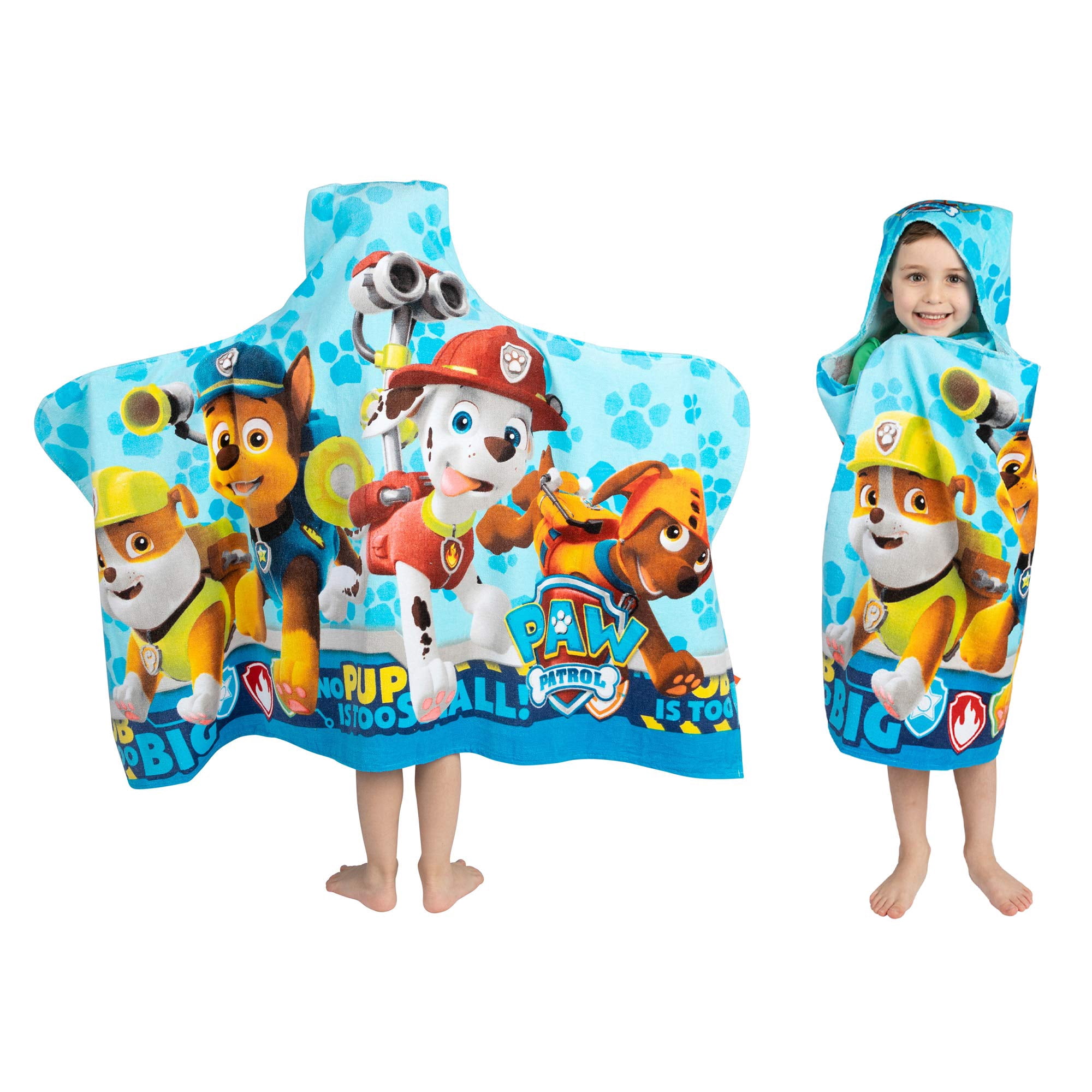 Toalla Con Capucha Franco Kids Paw Patrol Blue 60 X 120 Cm