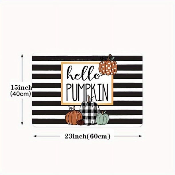 1pc, Non-Slip Halloween Pumpkin Floor Mat for Kitchen, Bedroom, and Entryway - Washable and Scene/Room/Home Decor