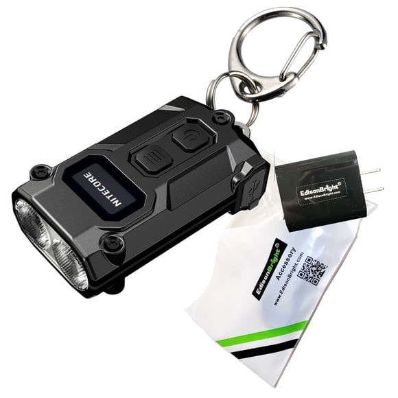 Linterna Nitecore TINI3, 600 lúmenes, llavero EDC, color negro
