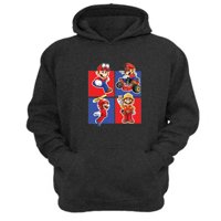 Genérico - Polerón Canguro Plomero Rojo Gris Oscuro Talla M Unisex