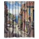 thumbnail image 1 of Cortina de ducha con diseño de acuarela de Nueva York y sus calles, con ganchos, tamaño 60 x 72 pulgadas, 1 of 3