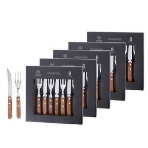 Set Parrilla 40 Piezas Cubiertos Acero Inoxidable Arthome Par70