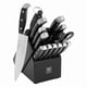 thumbnail image 1 of Juego de cuchillos de cocina Henckels Statement de 15 piezas con bloque negro, 1 of 5