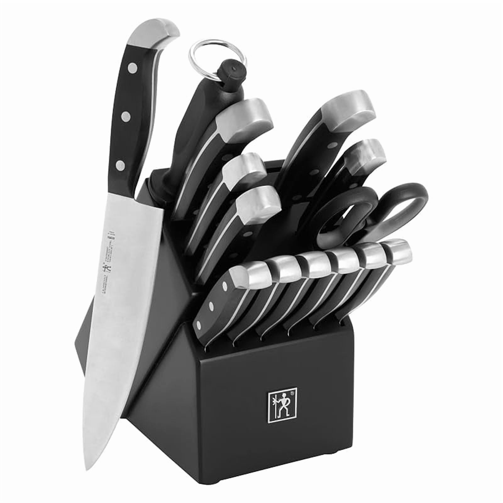 Juego De Cuchillos De Cocina Henckels Statement De 15 Piezas Con Bloque Negro
