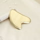 thumbnail image 1 of Free custom logo Gua Sha Facial Tool Copper Heart-Shape GuaSha Massage Tool Natural Universal Facial Gold Metal Gua Sha Board, 1 of 3