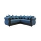 thumbnail image 2 of SECCIONAL FRANCIA PU NEGRO TELA AZUL, 2 of 2