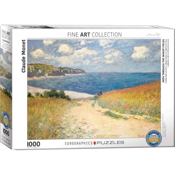 Rompecabezas EuroGraphics 1000 piezas – Monet: Camino entre los Trigos