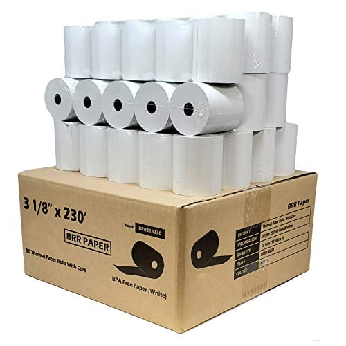 Impresora térmica de recibos Paper BuyRegisterRolls 3,125 x 70 m