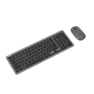 Teclado Slim Cygna + Mouse Slim Velar Grafito Levo Gris
