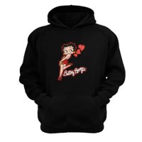 Genérico - Polerón Canguro Betty Boop Negro Talla Xs Unisex