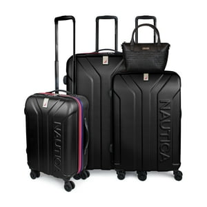 Nautica - Set 3 Maletas S+M+L Prime Negro + Bolso Delray Negro