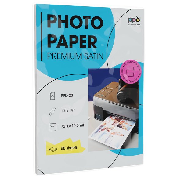 Papel Fotográfico PPD 50 Hojas 33 × 48 cm Acabado Perlado