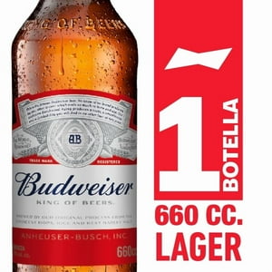 Budweiser - Cerveza Lager 5° Botella