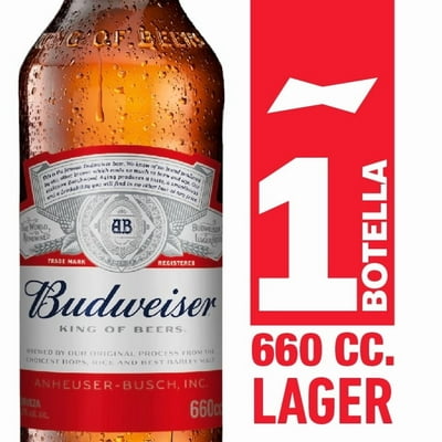 Cerveza Lager 5° Botella 660 Ml Budweiser