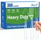 thumbnail image 1 of Clawsoff Set de Cubiertos Desechables de Plástico Transparente, 360 Piezas, 1 of 3