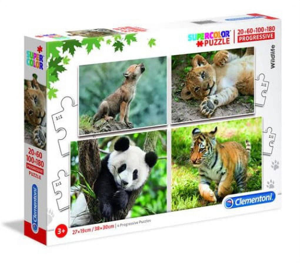 Clementoni Puzzle Supercolor 4 Progressive 20+60+100+180 Piezas | Lider