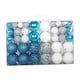thumbnail image 2 of 100 Uds Adornos De Bolas De Navidad Colgantes De Navidad Para Aniversario Boda Festivo Plata Azul Blanco, 2 of 5