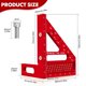 thumbnail image 2 of Regla Multiángulo 3D Aleric Aluminio Roja para Carpintería, 2 of 3