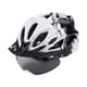 thumbnail image 2 of Casco de bicicleta Casco de ciclismo Casco de bicicleta moderno y transpirable Cascos deportivos para en monopatín Patinaje Desplazamientos al a , Negro Blanco, 2 of 5