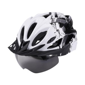 Ioensy - Casco De Bicicleta Moderno Para Andar En Patineta, Ir Al Trabajo, Patinar En Línea, Negro Y Blanco