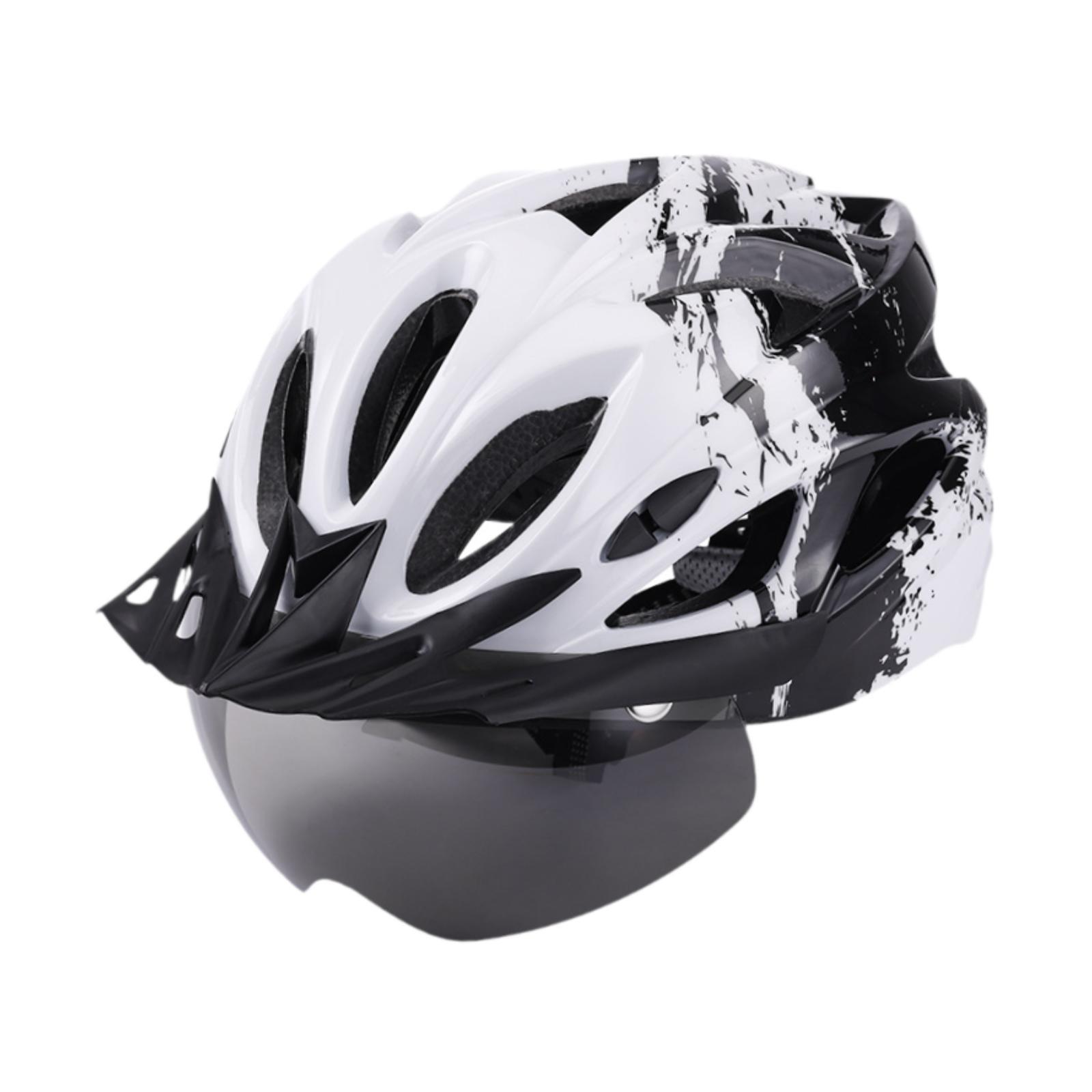 Ioensy - Casco De Bicicleta Moderno Para Andar En Patineta, Ir Al Trabajo, Patinar En Línea, Negro Y Blanco