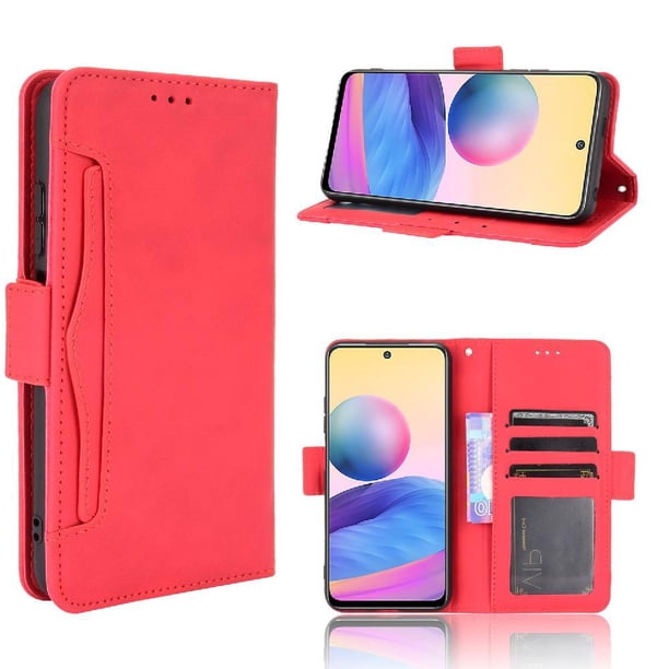Funda Cartera Magnética para Xiaomi Redmi Note 10 5G- Tarjetero Desmontable, Cuero PU, Soporte