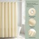 thumbnail image 2 of REGALWOVEN Conjunto de Cortinas de Ducha Texturizadas con Geometría, Incluye 12 Ganchos, Tela Impermeable Moderna Lavable a Máquina para Decoración de Baño Beige 71"W x 71"L, 2 of 7