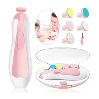 Genérico - Lima Electrica Uñas Para Bebé Guaguas Infantil Cortauñas Rosa