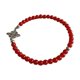 thumbnail image 1 of Pulsera nudo bruja piedra jaspe y lapislázuli elástico Rojo, 1 of 3