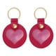 thumbnail image 1 of Llavero de Pelo de Mascota Uxcell, Llavero en Forma de Corazón, Regalo Conmemorativo de Pelo de Perro, Llavero de Cuero PU, (Rojo Rosado, 2 Piezas), Para Recoger Pelo de Mascota/Encanto de Memoria, 1 of 7