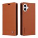 thumbnail image 4 of Funda Billetera de Cuero para iPhone 17 con Tarjetero y Soporte - Tapa Magnética Marrón, 4 of 5