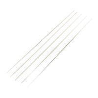 Magideal - Juego De 5 Piezas De Agujas Para Abalorios De , Agujas Para Bordar, Agujas Para Cuentas De Semillas, Fácil Enhebrado, Flexible, Duraderas, 75 Mm