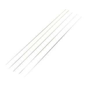 Magideal - Juego De 5 Piezas De Agujas Para Abalorios De , Agujas Para Bordar, Agujas Para Cuentas De Semillas, Fácil Enhebrado, Flexible, Duraderas, 75 Mm