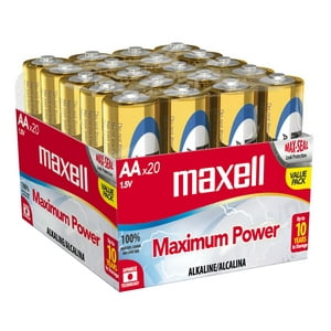 Maxell - Pilas Alcalinas Aa Pack De 20 Uni