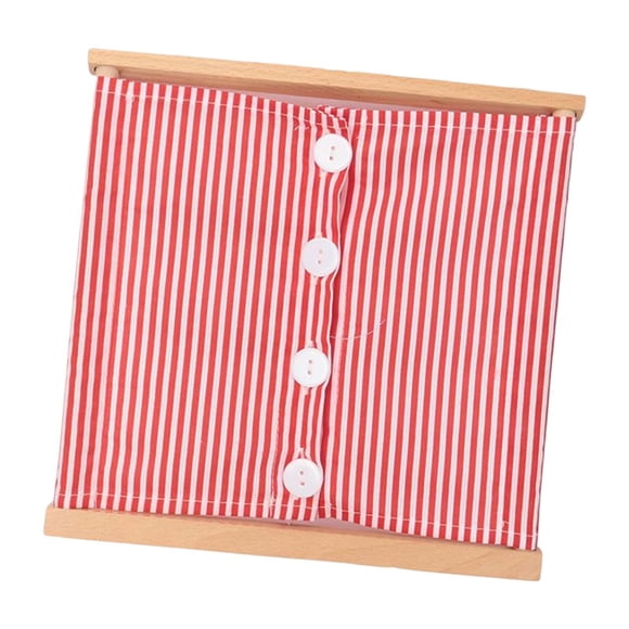 Montessori Toys Busy Board Cards Vestido De Aprendizaje Juguete De Viaje Para Niños Pequeños Botón Grande