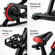 thumbnail image 3 of Bicicleta Spinning Centurfit 6 kg Soporta 150 kg con Pantalla LCD, 3 of 4