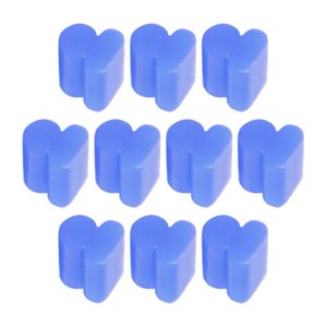 Bothyi - 10X Alto Horns Almohadillas De Silicona Tope Amortiguador Para Trompeta Tuba Bombardino De Latón 4 Mm Azul