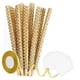 thumbnail image 1 of 24x Palitos de frutas dulces Palitos de frutas de con bolsas Cinta decorativa Golosinas de frutas Brochetas de madera para eventos Halloween Oro, 1 of 5