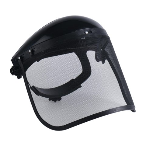 Ioensy - Protectores Faciales Forestales Con Visera De Malla Metálica Prácticos Para Trabajos Al Aire Libre Negro