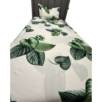 Teng Fei - Juego De Sábanas Plaza Y Media Adulto Hojas Verdes