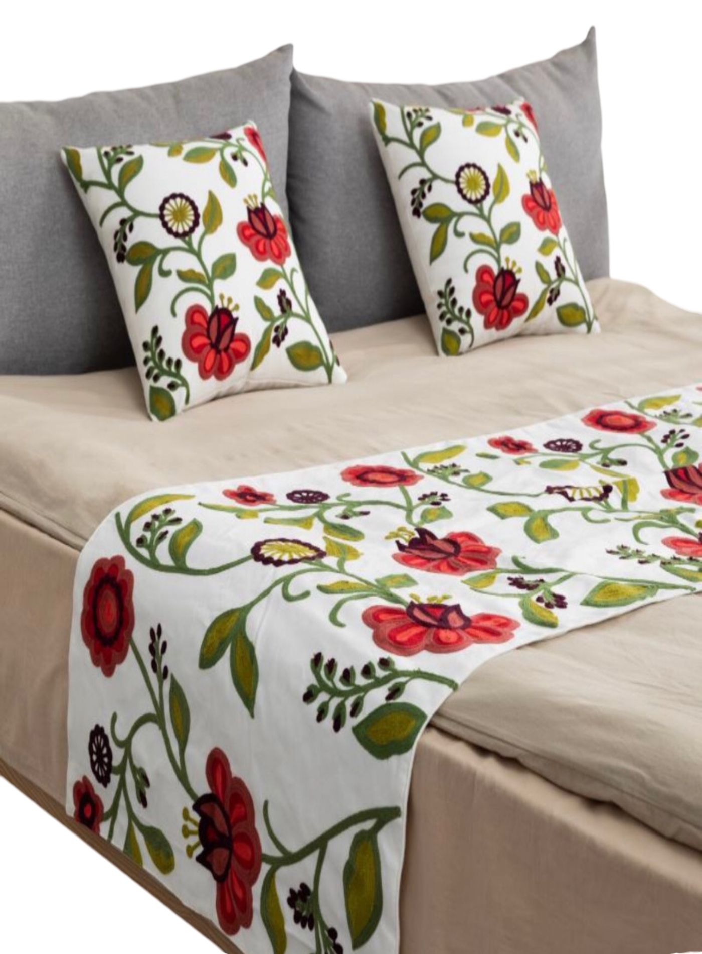 Todo Para El Hogar - Piecera Bordada Sin Fundas