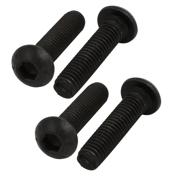 4 piezas de tornillo de bloqueo de rosca izquierda de grado 10.9 M6x25mm para portabrocas