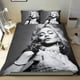 thumbnail image 1 of Madonna Conjunto de sábanas temático, trío de piezas, cómodo y amigable con la piel, diseño único, regalo de decoración para el hogar para familiares, amigos y fans,173X218cm, 1 of 6