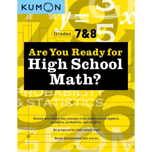 Libro Kumon ¿Estás listo para las matemáticas de la escuela secundaria? Grados 7 y 8