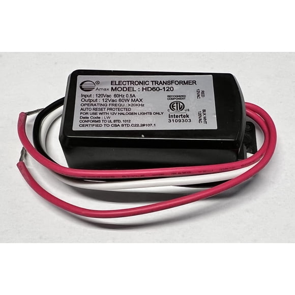 Transformador electrónico de bajo voltaje para halógeno 60 W HD60-120