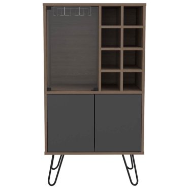 Bar Mueble Vassel Miel - Plomo