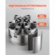 thumbnail image 2 of Torno VEVOR de 6 mordazas, 160 mm, autocentrado con soporte D1-4, 2 of 9